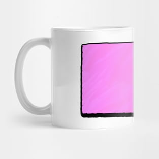 Pink South Dakota Outline Mug